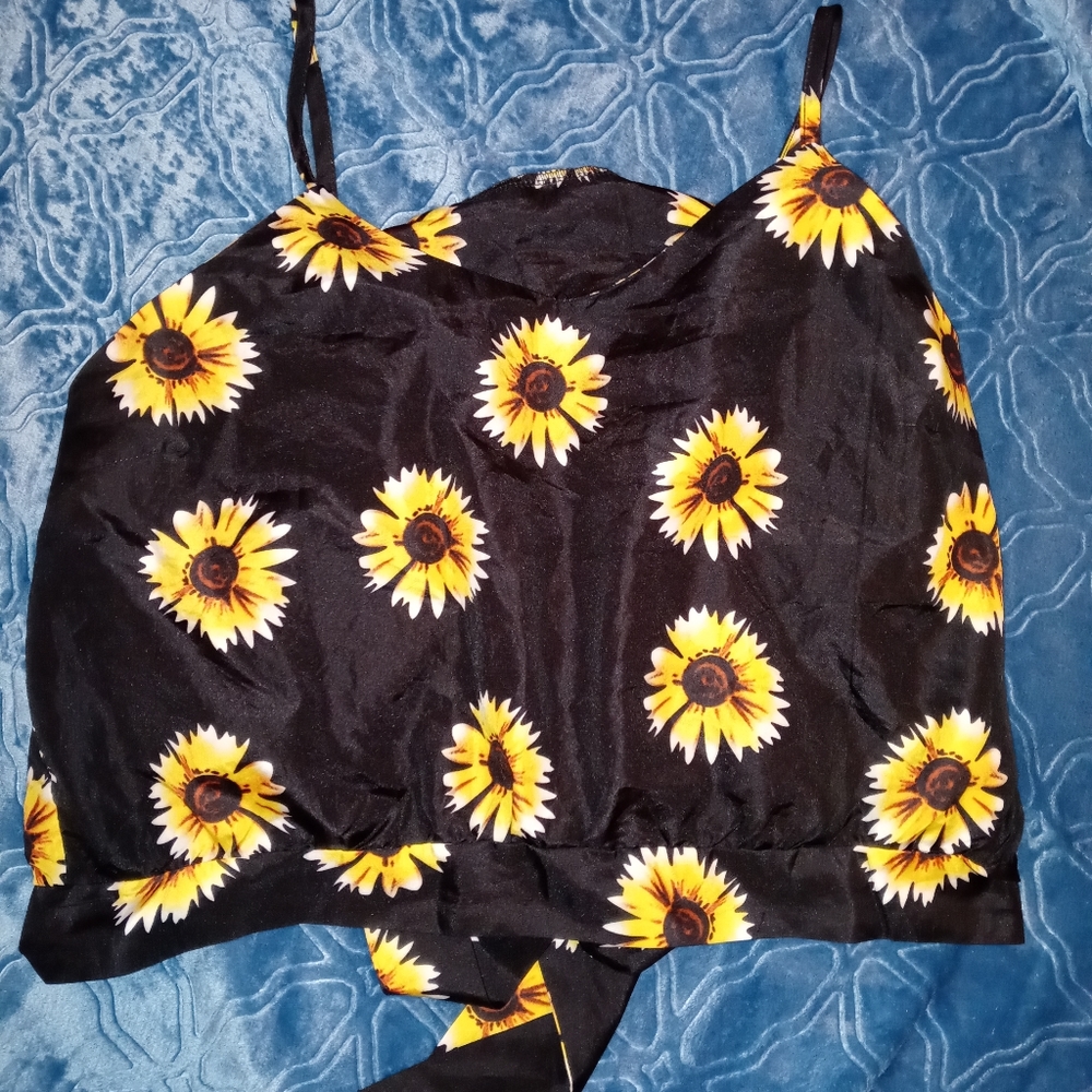 Sunflower crop top